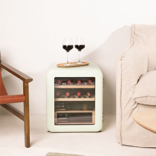 WINECOOLER WOOD L15 - Vinoteca Eléctrica para 12 o 15 Botellas con baldas  de madera - Create