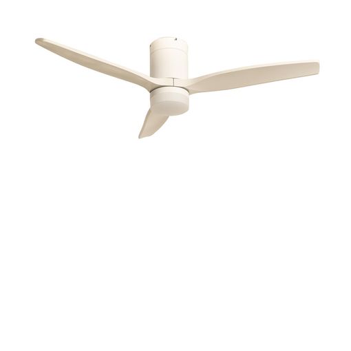 Ventilador De Techo Para Exteriores 40w Ø132 Cm, Blanco- Madera