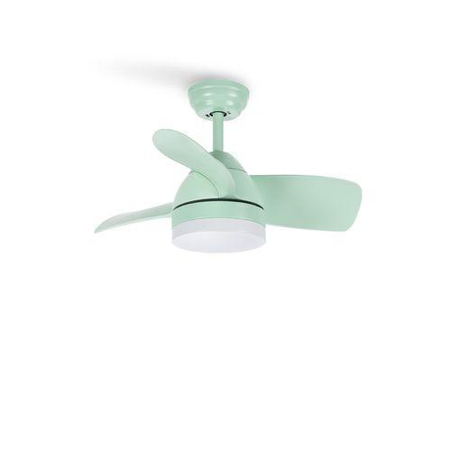 Ventilador De Techo 40w Silencioso Ø76 Cm, Verde Pastel- Verde Pastel- Con  Luz- Mando A Distancia, Create - Wind Round Dc con Ofertas en Carrefour