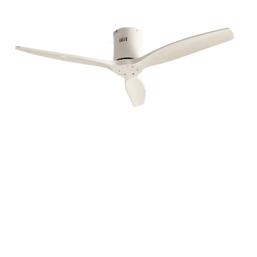 Ventilador De Techo 40w Silencioso Ø132 Cm, Blanco- Madera Oscura- Sin Luz-  Mando A Distancia, Create - Windstylance Dc con Ofertas en Carrefour