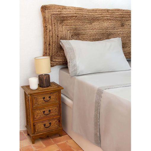 Juego De Sábanas Azul Cama 135x190/200 Cm Don Descanso Gea con Ofertas en  Carrefour