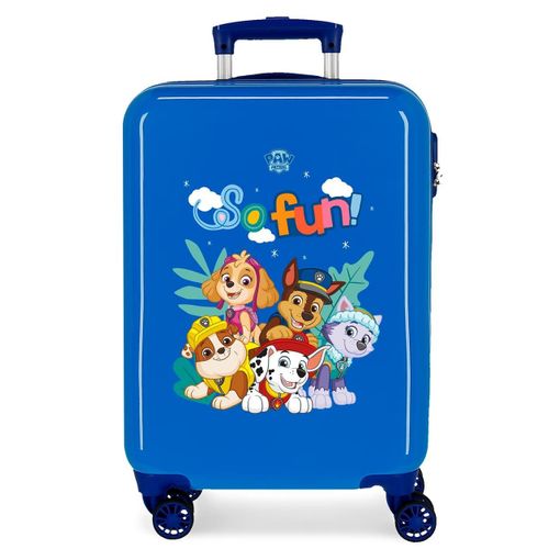 Maleta infantil 2 ruedas multidireccionales Paw Patrol So Fun Azul