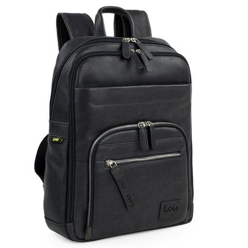 Mochila Tipo Casual Para Hombre De Piel Genuina. Múltiples Compartimentos 305936 Negro con Ofertas en Carrefour Ofertas Carrefour Online