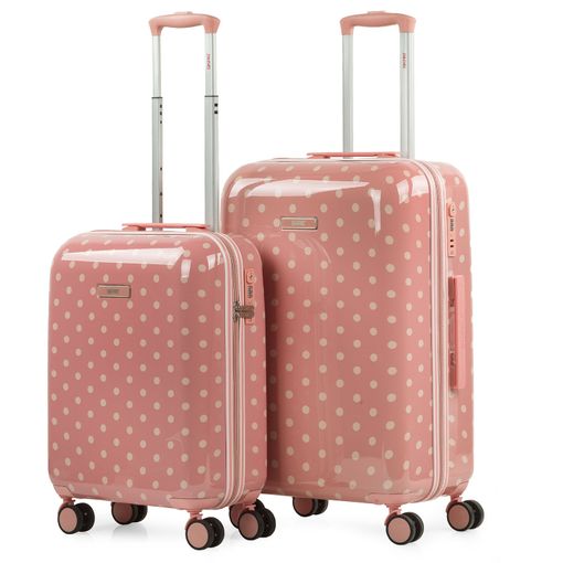 Pack 2 Maletas De Viaje Rígidas Cabina 4 Ruedas 55x40x20 Cm Trolley Abs  T71650p Coral/pist con Ofertas en Carrefour