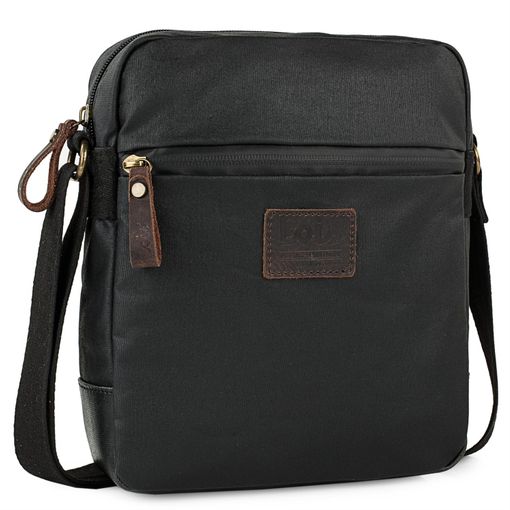 Bolso Bandolera De Hombre Pequeño. Lona Recubierta/piel 307820 Marron con  Ofertas en Carrefour