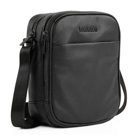 Bolso Bandolera De Hombre Pequeño. Lona Recubierta/piel 307820 Negro con  Ofertas en Carrefour