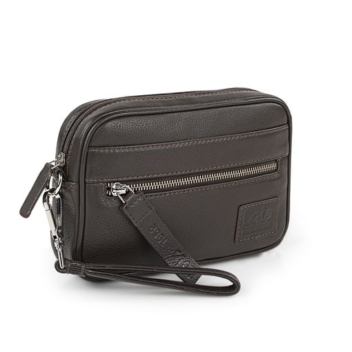 Bolso De Mano De Hombre Piel Auténtica - Bolso De Mano Hombre