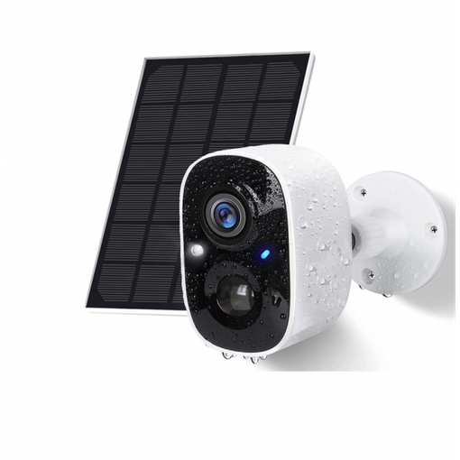 Cámara Vigilancia Wifi Exterior Con Panel Solar, 1080p Batería Incorporada, Detección De Movimiento, Visión Nocturna, Sirena Smartek Ofertas en Carrefour | Ofertas Carrefour Online