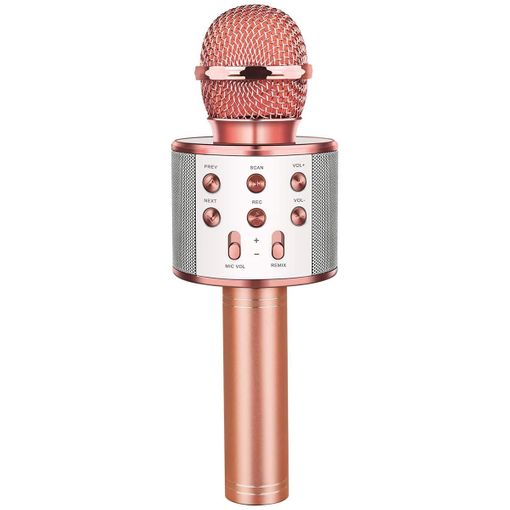 Microfono Inalambrico Con Altavoz Y Bluetooth Usb Teléfono Karaoke Ws858  con Ofertas en Carrefour