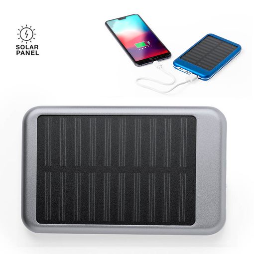 Batería Externa Solar, Aluminio, 4000mah, Potente, Portatil