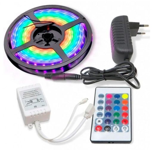 Tira Led 5metro Multicolor Rgb Resistente Al Agua Con Certificado Ip65 Con  Mando Distancia Strip-rgb5m con Ofertas en Carrefour