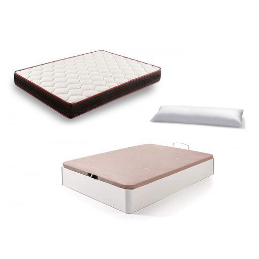 Canapé Abatible Color Blanco + Colchón Memory Fresh 3d + De Fibra, 105x190 Cm con en Carrefour | Ofertas Carrefour Online