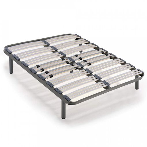 Somier Multiláminas Con Regulación Lumbar + 5 Patas Cilíndricas De 26cm, 135x200 Cm