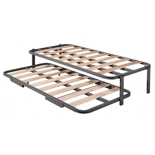 Cama Nido - Somier Superior Con Estructura Reforzada Doble Barra Y 4 Patas  + Somier Inferior Con Patas Plegables Y Ruedas, 80x180 Cm con Ofertas en  Carrefour