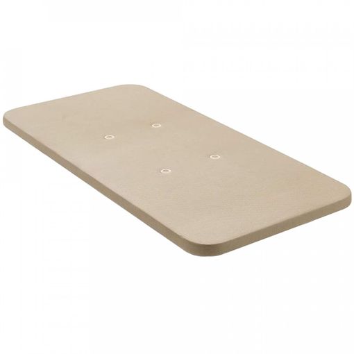 Base Tapizada Con Tejido 3d Color Beige Y Válvulas De Transpiración. Patas No Incluidas, 80x200 Cm