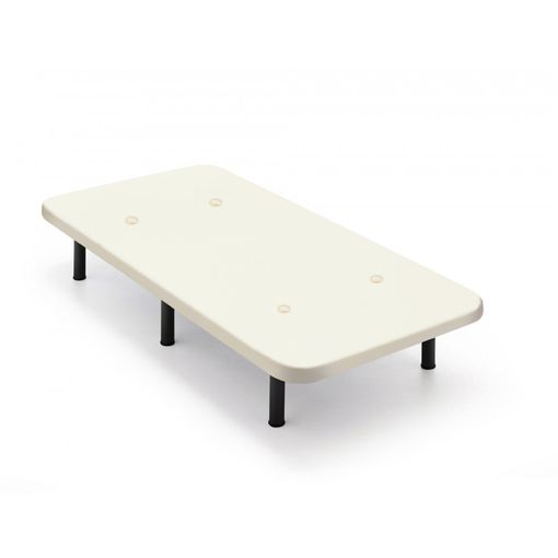 Base Tapizada Beige Con Patas De Madera Plata, Medidas 90x200 Cm, Tejido  3d Transpirable con Ofertas en Carrefour