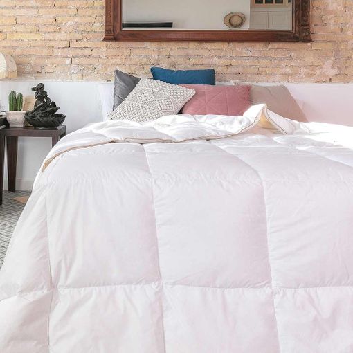 Relleno nórdico 92% plumón de pato 275 gr/m² blanco 180x220 cama 105 BÁSICO