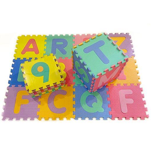 Mugar Suelo Para Niños Puzle 31,5x31,5x1cms De Goma Eva Letras