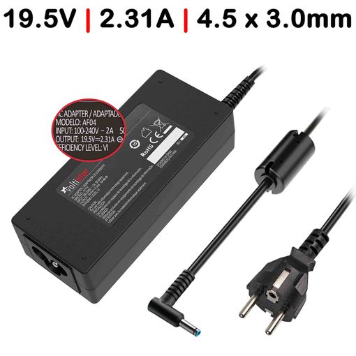 Cargador Para Portátil Hp 19.5v 2.31a 4.5 X 3.0mm 45w con Ofertas