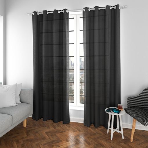 Cortinas Opacas Con Ganchos 2 Piezas Gris Antracita 140x225 Cm Vidaxl con  Ofertas en Carrefour