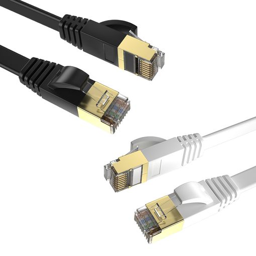 Cable UTP de 0.5 Metros con Conectores RJ45 CAT5E Chapados en Oro