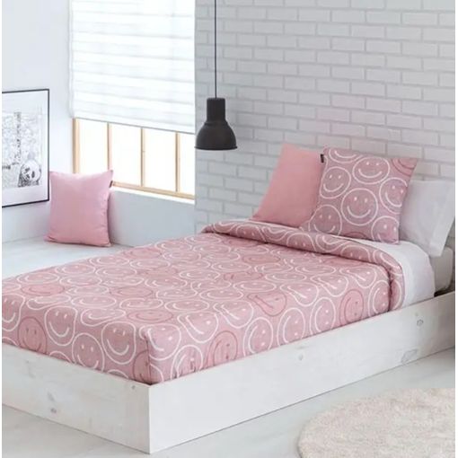 Edred n Ajustable Emoji Rosa Para Cama De 90 Cm con Ofertas en