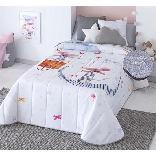 Edredon Conforter Infantil Corazones Para Cama De 90 Cm con Ofertas en  Carrefour