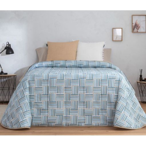 Colcha Bouti Para Cama Invierno. Colcha Cubre Cama Alina. Cama 150. Color  Azul con Ofertas en Carrefour