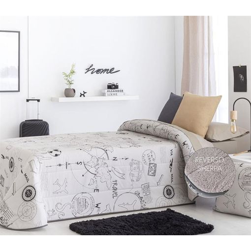 Edredon Estampado Infantil Mouse Con Reverso Sherpa Para Cama De 90 Cm con  Ofertas en Carrefour