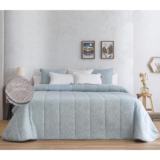 Edredón Liso Alba Relleno 250gr/m2 50% Algodón 50% Poliéster Cama 180 Cm  Azul con Ofertas en Carrefour