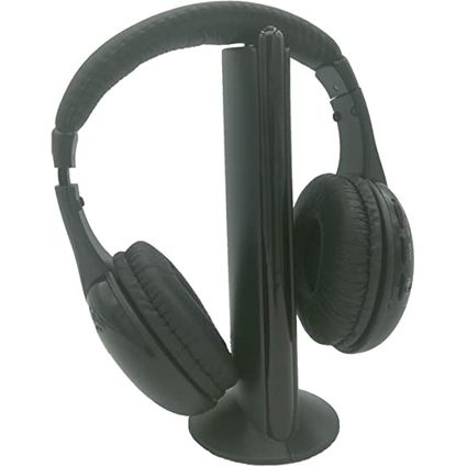 Cascos Inalámbricos, Auriculares Con Soporte, Radio Integrada, Con O Sin  Cables, Cómodos Y Ajustables, Auriculares De Diadema, Color Negro, con  Ofertas en Carrefour