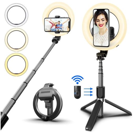 Palo selfie con estabilizador, palo selfie con tripode y mando, palo selfie  con bluetooth, palo selfie con tripode