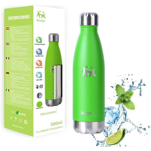 Botella Térmica Acero Inoxidable Worpin - Termo 750 Ml. Verde Agua con  Ofertas en Carrefour