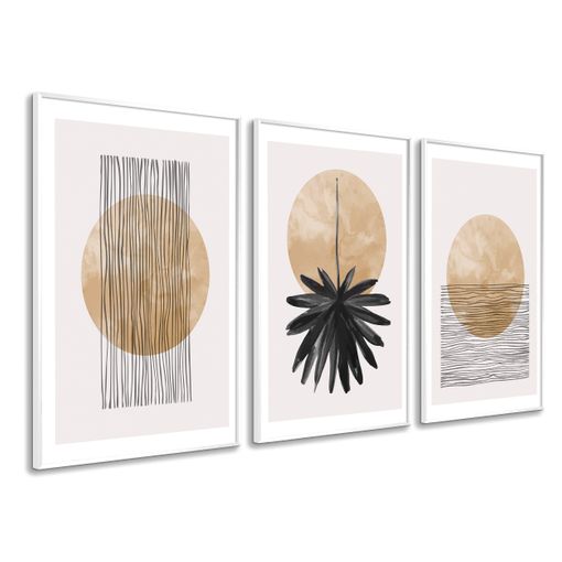 Cuadros Decoracion Modernos Playa Minimalista 50x70 Cm X3 Piezas - Cuadros  Con Marco Incluido - Dekoarte con Ofertas en Carrefour