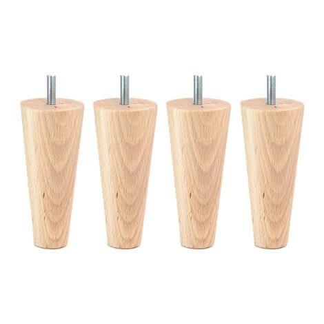 Patas Tapi Y Canapé Cónicas Madera 15 Cm Métrica De Rosca 10 - 4 Patas  Madera Haya con Ofertas en Carrefour