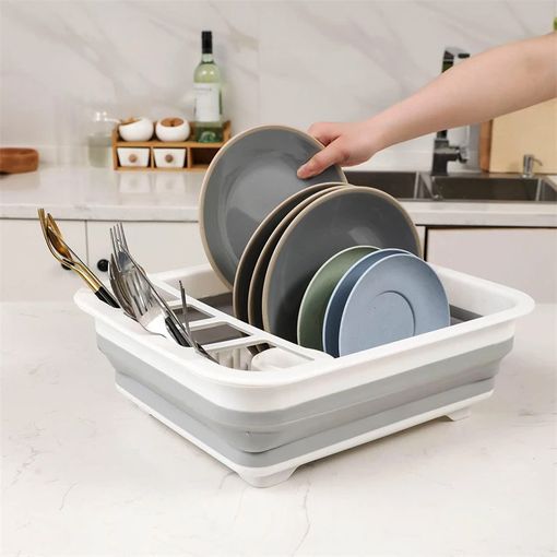 Plegable Escurridor De Platos Cocina Para Encimera Secado Para Utensilio  Escurre