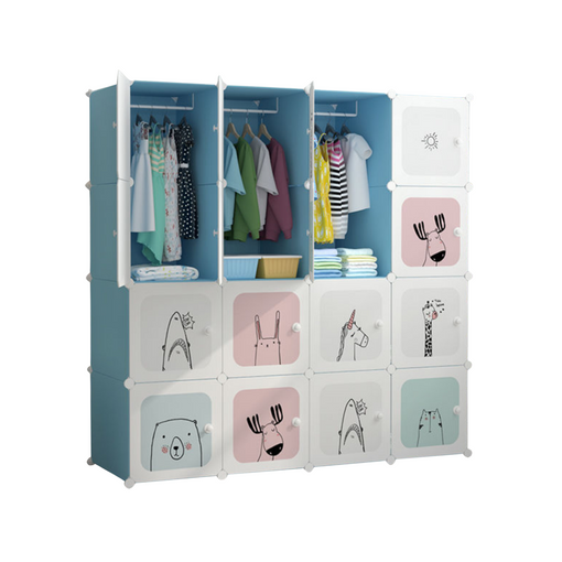 Vicco armario ropero infantil estantería DIY modular 6 compartimentos barra  para