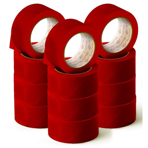 Tradineur - Cinta, precinto de embalaje transparente adhesivo multiusos  para embalar, sellar, empaquetar, cerrar cajas, resisten