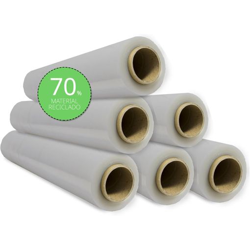 Film De Embalaje Elástico Eco, Film De Plástico Transparente Para Embalar  Hecho 70% Material Reciclado, Rollo De Plástico Protector De Envíos Y  Mudanzas - Ofituria (3 Unidad) con Ofertas en Carrefour