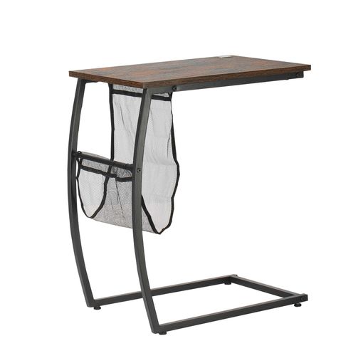 Mesa Auxiliar 45 X 25 X 64 Cm De Metal En Forma De C Ml-design con Ofertas  en Carrefour