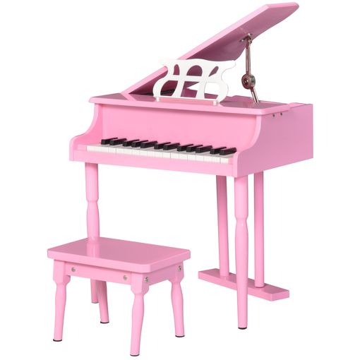 Piano De Cola Para Niños 30 Teclas Con Taburete Atril Rosa Homcom Ofertas en Carrefour | Ofertas Carrefour Online