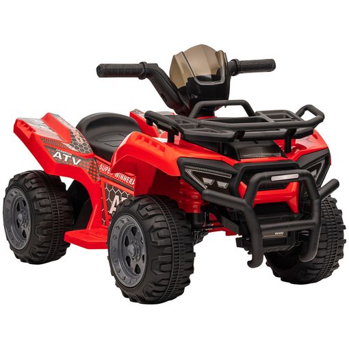 Homcom Quad Eléctrico 12V Rojo para Niños 3-5 Años