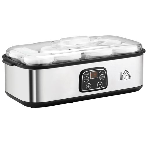 Yogurtera 30w Con 8 Tarros De 180 Ml Termostato Y Temporizador Homcom con  Ofertas en Carrefour