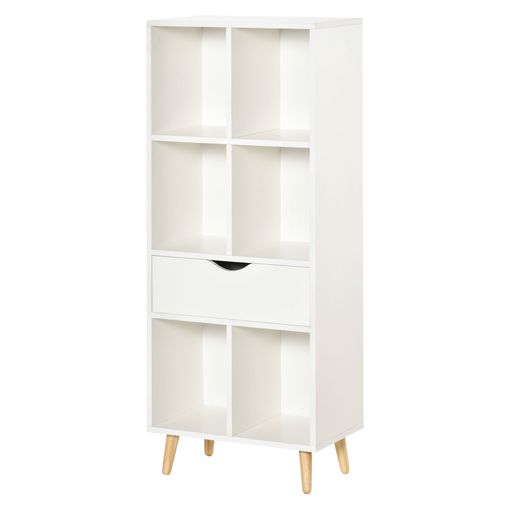 Estantería Infantil De Melamina Madera Pino Homcom 58x30x93cm-natural con  Ofertas en Carrefour