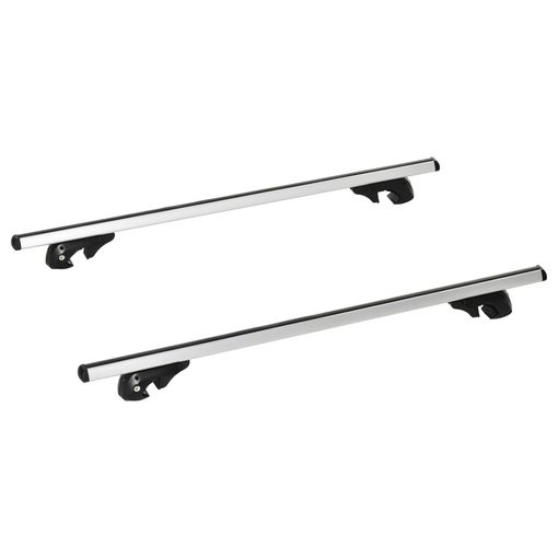 Barras De Techo Con Rieles Homcom Aluminio Abs, 135x5,5x7 Cm, Plata con  Ofertas en Carrefour