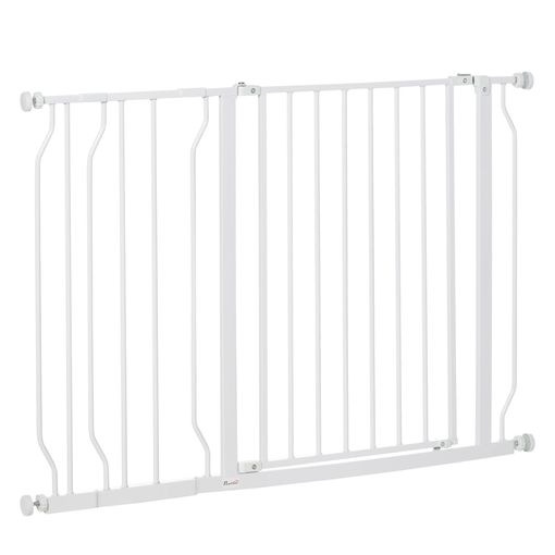 Barrera De Seguridad Perros De Acero Abs 75-103x76 Cm-pawhut. Blanco con  Ofertas en Carrefour