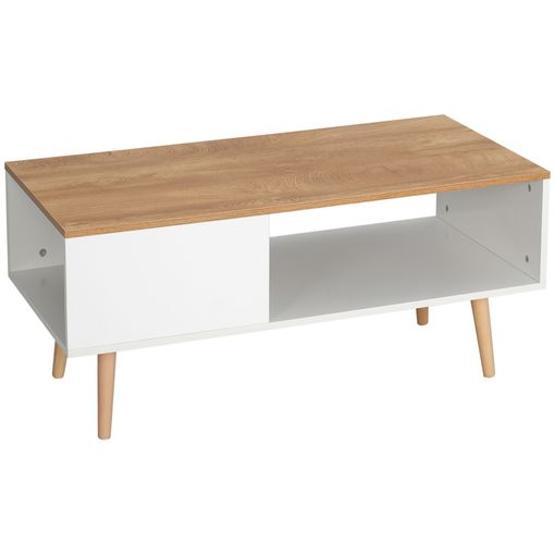 Mesa De Ordenador Pc De Melamina De Madera Homcom 120x55x85 Cm-marrón con  Ofertas en Carrefour