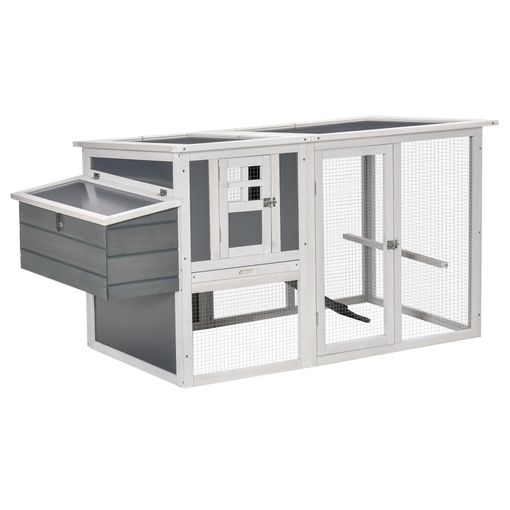 PawHut Gallinero de Metal Exterior Grande