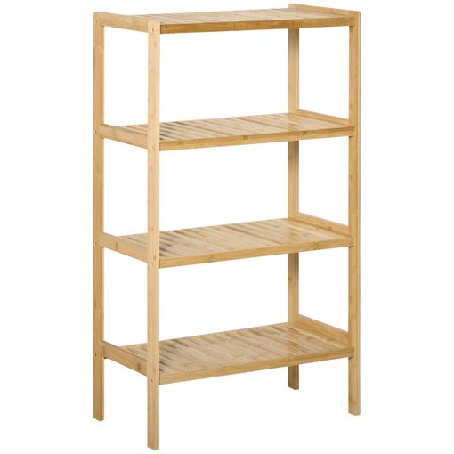 Estantería Librería De Melamina De Madera Homcom 59x29x180 Cm-natural con  Ofertas en Carrefour