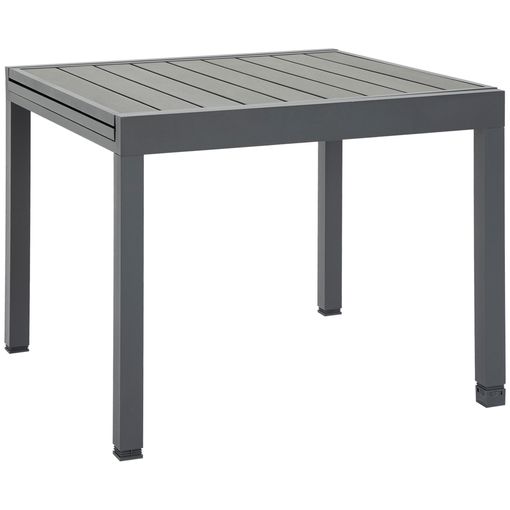 Mucama toca el piano Profecía Mesa Jardín Extensible De Aluminio Madera 180x90x73cm-outsunny.gris con  Ofertas en Carrefour | Ofertas Carrefour Online